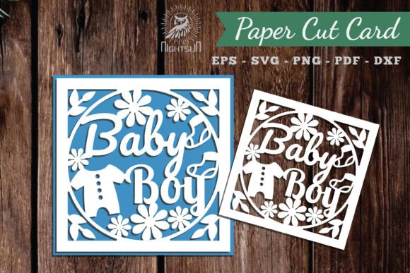Baby Boy 3D SVG: A Papercut Card Review