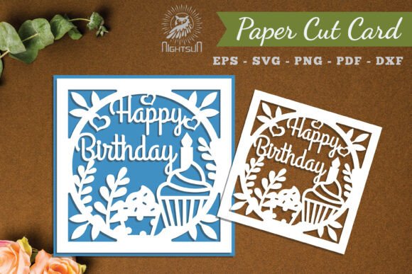 Birthday Card Papercut SVG 3: A 3D SVG for Birthdays