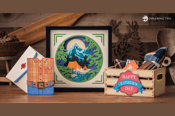 Celebrate Dad SVG Bundle: 3D SVG for Father's Day