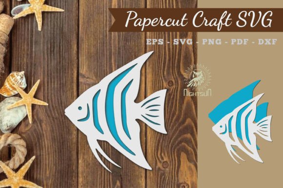 Fish Paper Cut SVG 2: A 3D SVG for Animals & Crafts