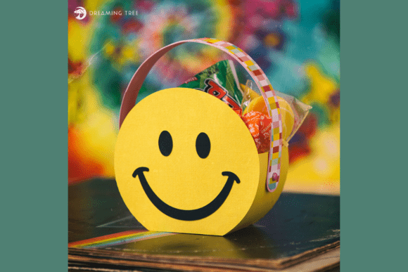 Happy Face Bag: 3D SVG for Life Events And Celebrations