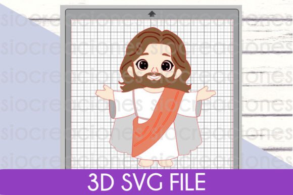 Holy Week Jesus 3D SVG: Essential Shapes for Faith Designs
