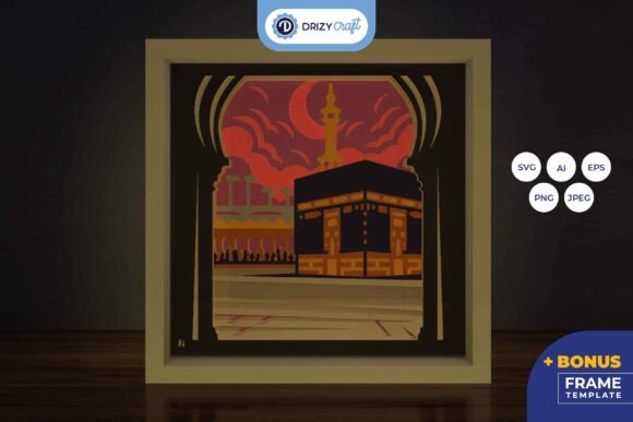 Mekkah Masjidil Haram 3D Shadow Box Review
