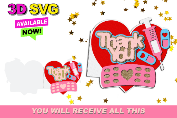 Nurse Card 3D SVG: Elevating Greeting Cards & Branding