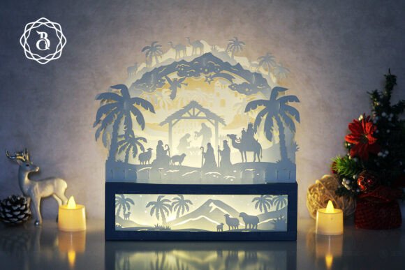 Review: Nativity of Jesus Paper Cut Lamp SVG for Embroidery