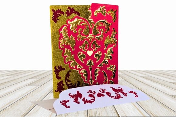 Review: Romantic Rococo Heart Card 3D SVG for Embroidery