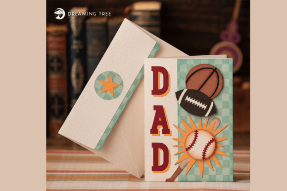 Sports Dad Card SVG: A 3D SVG for Father S Day