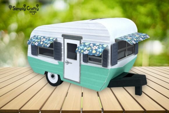 Vintage Camper 3D SVG for Father's Day Blog Graphics