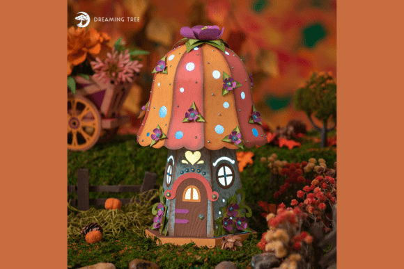 Violet's Mushroom House SVG: A 3D SVG for 3D Houses